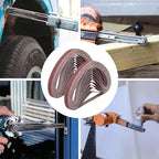 TAOKYID 36 Pack 1/2 x 18 Inch Sanding Belts for Air Belt Sander, Aluminum Oxide File Abrasive Belts 1/2-Inch x 18-Inch, 12 Each of 40/60/80 Assorted Grits 1/2x18 Sanding Belt Sandpaper