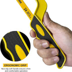 Mini Hacksaw for Metal Cutting – Compact Bimetal Blade Saw with Ergonomic Handle – Small Hack Saw for Steel, Copper, Aluminum & DIY Projects
