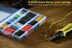 Ginsco 670 pcs 2:1 Heat Shrink Tubing Kit with Wire Stripper Cutter, 6 Colors 13 Sizes 20 Types Assorted Sleeving Tube Wrap Cable Kit, Electrical Heat Shrink Tubes for DIY Home Automotive Industrial