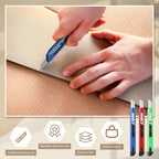 Lasnten 200 Pcs Box Cutter Utility Knife Small Retractable 9mm Wide Snap off Blade Knife Plastic Compact Box Opener with Sliding Lock Tools for Home Office Arts Crafts, 3 Colors