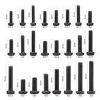 NINDEJIN 650 pcs Laptop Screw Kit, Replacement Computer Notebook Miniature Screws, M1.4 M1.7 M2 M2.5 M3 Note PC Motherboard Round Pan Head Phillips Fasteners Set