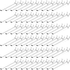 Moxweyeni 100 Pcs Pegboard Hooks Peg Board Organizer Accessories Holders Hanging Stainless Steel Display Wall Hooks for 1/8 and 1/4 Pegboard Wall for Garage Storage Tools(6 Inch)