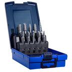 Carbide Burr Set,Tungsten Carbide Cutting Tools, Double Cut Rotary Files 1/4" Shank 10PCS Carbide Burr Bits High-Speed Spiral Fils for Metal, Plastic, Woodworking