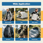 KING MOUNTAIN Self Adhesive Nylon Fabric Repair Tape, 4×63 Inches, Quick Down Jacket Repair Patch, Waterproof Outdoor Gear Patch Kit for Tent,Backpacks,Umbrella, Gloves, Sleeping Bag (White