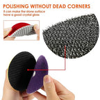 24pcs Diamond Polishing Pads Kit 4 Inch 100mm Round Sanding Discs Wet Dry Grinding Wheels Set Diamond Sandpaper for Diamond Granite Stone Concrete Marble