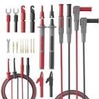 25-Piece Silicone Multimeter Test Lead & Back Probe Kit - Premium Modular Volt Meter Probes with Alligator Clips, 40 in Leads for Automotive Multi Meter Digital & Ohm Meter