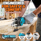 Updated Cordless Oscillating Multi-Tool, Brushless Oscillating Tool Kit, Max 22000 OPM 5 Variable Speed, 3.6° Oscillation Angle, Oscillating Saw for Cutting, Nailing, Scraping, Sanding (Tool Only)