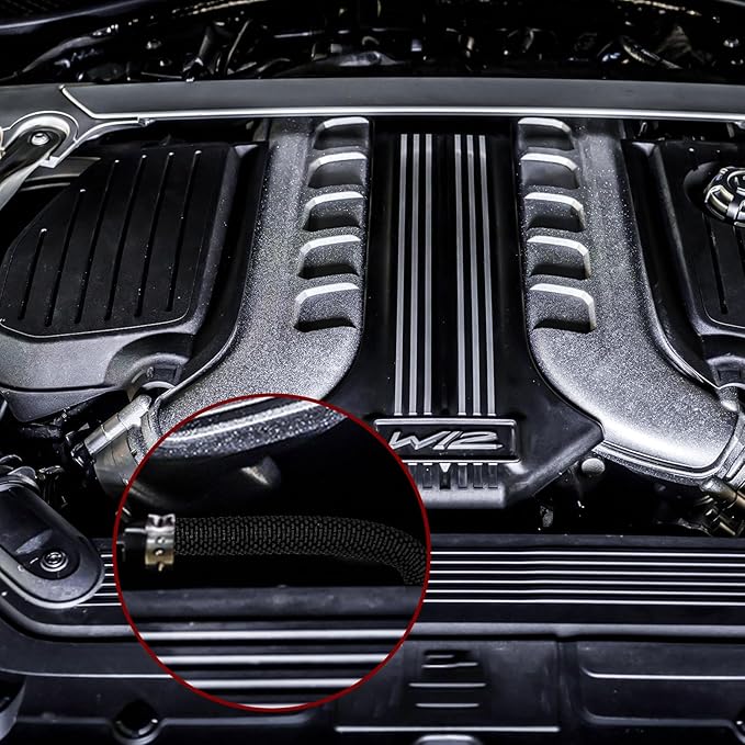 Automotive Wire Loom High Temperature Braided Wire Loom, Split-Sleeve Heat Resistant Wiring Loom Cord Cover for Harness Wires, Self-Wrapping Heavy Duty Sheathing Cable Management Black（10ft-1/2inch ）