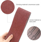 Coceca 3x18 Inch Sanding Belts, 21 Packs Belt Sander Paper Aluminum Oxide Sandpaper (Assorted 3 Each of 40 60 80 120 180 240 320 Grit) for Sander Woodworking