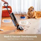 DREAME G10 Wet Dry Vacuum Cleaner, Cordless Vacuum Mop All in One with Auto Self-Cleaning, Up to 30 Mins Runtime, Cordless Floor Cleaner Machine for Hard Floors, Edge Cleaning Wet Dry Vacuum