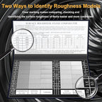 30PCS Surface Roughness Comparator,Surface Finish Comparator Set,Roughness Test Block Ra0.05-12.5mm Microfinish Comparator for Machinery Manufacturing Lathe Teaching
