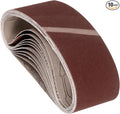 10 Pcs Sanding Belts 3 x 18 Inch 240 Grit Aluminum Oxide Abrasive Sandpaper for Belt Sander Metal Grinding Wood Working Weld Rust Removal