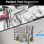 Goplus 6PCS 18" Magnetic Tool Holder, Magnetic Tool Holder Strip, Heavy Duty Magnetic Tool Bar,Space Saving Metal Tool Organizer Rack,Tool Magnet Bar for Workshop Garage, 176LBS Capacity Total