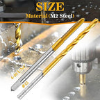 4-40 UNC Tap and #43 Drill Bit Kit, M2 HSS Drill and Tap Set, Combination of Drill and Tap Kit for Metal
