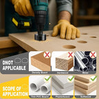 6PCS Hole Saw Kit, Hole Saw Set Includes 4 Sizes 1-1/4" to 2-1/8"(32-54mm), Mandrels and Hex Key，High Quality Hard Carbon Steel Hole Saw for Soft Wood, PVC Board, Plywood