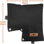 Backflow Preventer Insulation Cover - Backflow Pressure Vacuum Breaker Cover - Insulated Backflow Cover Pouch for Irrigation Back Flow Sprinkler Valves in Winter or Sun Exposure (13”W x 12”H, Black)