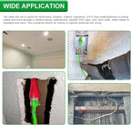 32.5FT Fiberglass Running Electrical Wire Cable Glow Rods Wire Pulling, Fish Tape Set with Accessories, Green