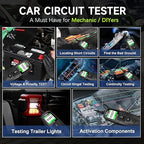 Circuit Tester Automotive, Power Circuit Probe Tester, Test Light Automotive with 40FT Cable, Car Fuse Tester, AC DC 12V 24V Car Diagnostic Tool, P100