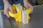 MICROJIG - GRR-RIP BLOCK Smart Push Block for Router Table, Jointer, Band Saws, and Table Saws, Includes 4 Auto-Drop Smart Heels, Extreme Grip, GB-1, Yellow/Green