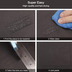Leather Repair Patch Kit – Self-Adhesive Leather Repair Tape for Furniture, Couch, Sofa, Car Seats – Instant Fix for Scratches, Cracks & Peels. Waterproof, Durable, Easy to Use(3.9X79 inch,Dark Brown)