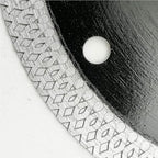 DT-DIATOOL Diamond Tile Blade 5 Inch Diamond Turbo X Mesh Rim Segement Circular Saw Blade for Procelain Ceramic Stoneware Marble Granite Fits 5/8"-7/8" Arbor