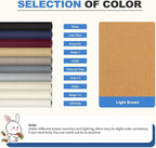 KING MOUNTAIN Canvas Repair Patch 16×60 Inch Self-Adhesive Waterproof Fabric Patch for Sofas, Tents, Furniture,Tote Bags, Car Seats (Light Brown)