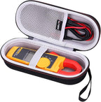 LTGEM Hard Case Compatible with Fluke 323/302+ / 301D / 324/325 Clamp Meter Clamp Multimeter AC-DC TRMS, Mesh Pocket for Accessories(Case Only)