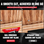 3PCS Carbide Oscillating Tool Blades,Heary Duty for Hard Material,Professional Universal Oscillating Saw Blades,Quick Release for Hard Metal, Nails, Bolts and Screws