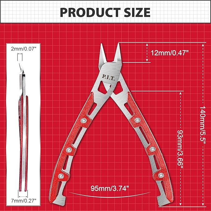 2PCs Wire Cutters,5.5'' Stainless Steel Flush Cutters,Side Cutters,Wire Snips,Flush Cut Pliers, Small Wire Cutters for Zip Tie,Jewelry Making,Plastic,Floral,Electrical,Craft,Artificial,Soft Copper