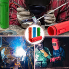 Zonon 4 Pcs Electrode Rod Storage Tube 14 Inch Airproof and Waterproof Welding Rod Holder for Canister(Red,Blue,Green Orange)