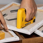 SHALL Light Duty Staple Gun for Wood - Yellow Upholstery Staple Gun with 1600pcs JT21 Staples 1/4, 5/16, 3/8 inch and Staple Remover - Fabric Stapler Gun for Crafts, DIY, Decoration