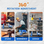 7 Inch Woodworking Vise, Heavy-Duty Cast Iron Wood Working Vise Quick Release Lever for Workshop and Home Use