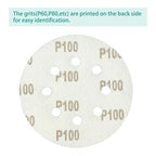 100PCS 100 Grit Premium Green Sanding Discs, 5-Inch 8-Hole Sandpaper for Random Orbital Sander