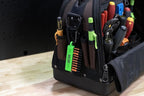 Screwdriver Bit Holder Storage Organizer – Railer 10-Hole Hi-Vis Green Bit Holder with Carabiner - 2 Pack