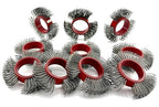 10PCS, Metal Blaster Clearing Brush/Replacement Coarse Abrasive Wire Wheel Belt/Rust Removal/Bristle Blasting for Efficient Surface Preparation (0.7mm Carbon Spring Steel, A Box with Ten Belts)