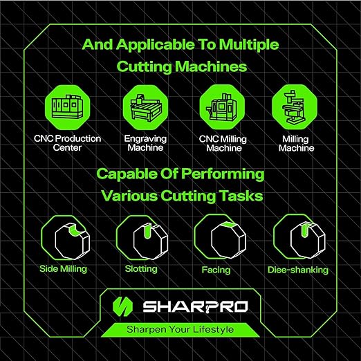 Carbide Ball Nose End Mill 2 Flute 1/8 Inch SHK. and Cutting Dia. 3D Carving, High-Speed and Deep Cutting, AlCrN Coated, Apply for Alloy Steel, Stainless Steel and Various Cast Iron.