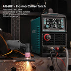 Pilot Arc Plasma Cutting Torch, AG60P 4 Meters High Frequency Air Plasma Cutting Torch AG60P Suitable for Plasma Cutter BTC500DP, BTC650DP, CUT55P