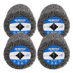 4" Black Cleaner, 100x100mm, 4 Pcs Pack, Metal Surface Cleaning, Rust Remove, Oxidation Paint Removal.