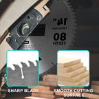 10-Inch Table Saw Blade 60 T, 5/8 Inch Arbor Circular Saw Blades, Carbide Tipped Teeth Miter Saw Blade for Cutting Wood, 1 Pack