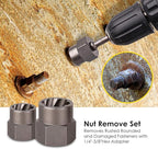 Topec 49pcs Screw Extractor/Drill Bit Set, Professional Remove Set for Removing Broken Studs, Bolts, Socket Screws and Fittings