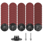 SUNJOYCO 50PCS Quick Change Grinding Discs, 3 Inch Die Grinder Sanding Discs, Roll Lock Abrasive Disc 1/4 Inch Shank, Aluminum Oxide Surface Conditioning Disc, 30 60 80 120 240 Grit