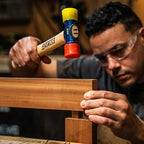 ESTWING Rubber Mallet - 12 oz Double-Face Hammer with Soft/Hard Tips & Hickory Wood Handle - DFH12