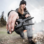 Gerber Gear Multi-Plier 600 - 14-in-1 Multitool with Sheath, Needlenose Pliers, Screwdriver, Serrated Knife, Wire Crimper, Bottle Opener, Can Opener & More - Made in USA - Black with Sheath