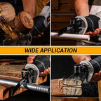 Cordless Reciprocating Saw: DEKOPRO 20V Lithium Ion Power Reciprocating Saw with Battery and Charger, Variable Speed Trigger, 25/32" Stroke Length, 0-2800RPM and 4-5/16" Max for Wood, Metal, PVC
