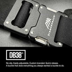 Diamondback Tempo Tool Belt - Tool Belts for Men with Lumbar Support - Utility Belt with 10 Attachment Points for Tool Belt Pouches (M/L)