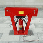 16 Ton Hydraulic Pipe Bender Manual Pipe Bending Machine Tube Bender Tool with 8 Bending Dies (1/2", 3/4", 1", 1-1/4", 1-1/2", 2", 2.5", 3") & Adjustable Guide Rollers 90-180° Bending for Pipeline