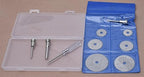 8Pcs Rotary Drill Saw Blades, Steel Saw Disc Wheel Cutting Blades with 1/8" Straight Shank Mandrel for Dremel Fordom Drills Rotary Tools (Power Tools are not Included)