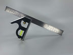 Swanson Tool Co TC132 12-Inch Combo Square with Cast Zinc Body, Stainless Steel Ruler and Brass Bolt