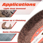 6 Inch Flap Wheel, Non-Woven Polishing Wheel (Grit120)