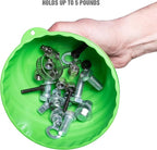 OEMTOOLS 25114 Magnetic Nut Cup, Magnetic Bowls for Holding Nuts and Bolts, 6 Inch Cup Diameter, Coated Magnet Sticks to All Ferrous Metal Work Surfaces,Green